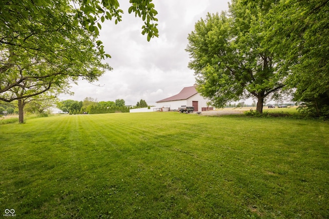 view of green lawn