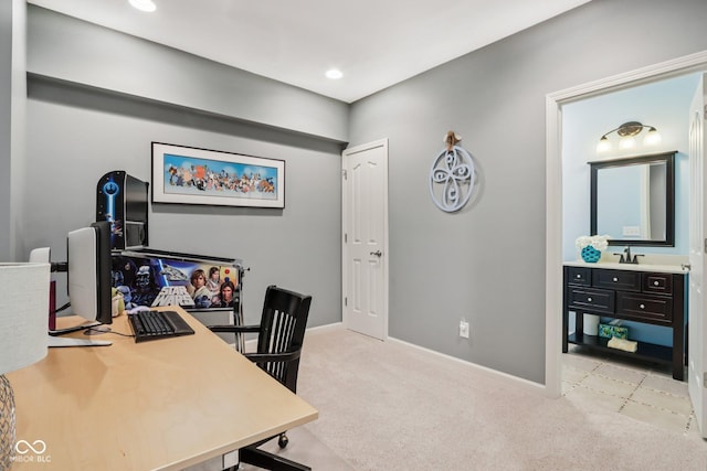 9311 Windrift Way, Zionsville, IN 46077 - office space featuring light carpet and recessed lighting