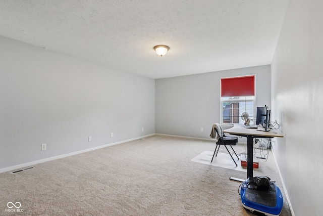 9311 Windrift Way, Zionsville, IN 46077 - unfurnished office featuring carpet flooring and a textured ceiling
