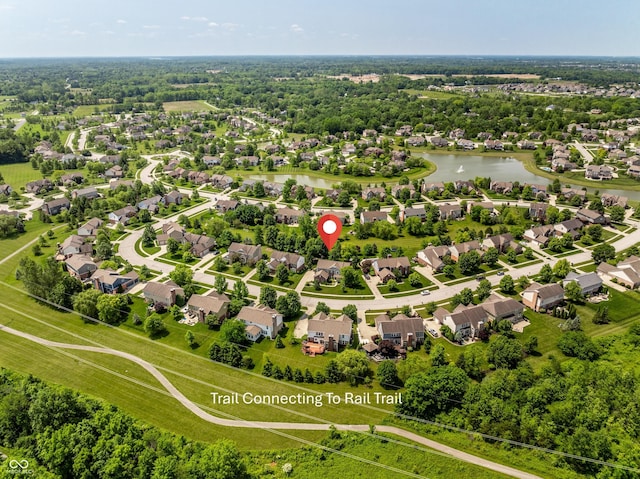 9311 Windrift Way, Zionsville, IN 46077 - aerial perspective of suburban area featuring a nearby body of water