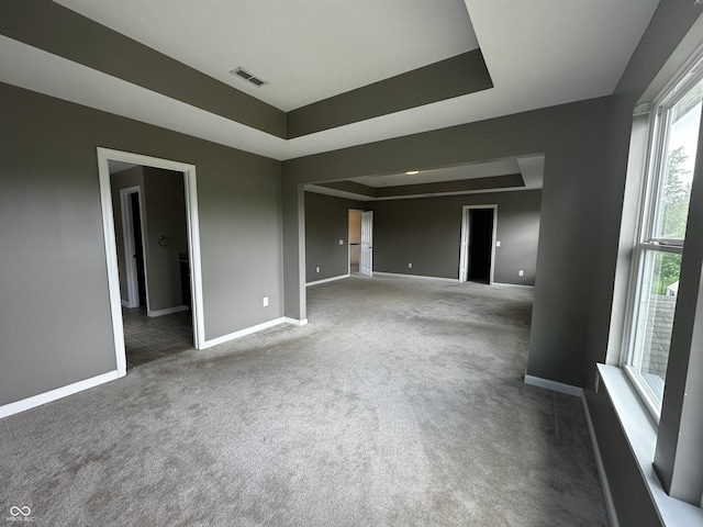 14462 Brook Meadow Dr, Mccordsville, IN 46055 - carpeted spare room featuring a tray ceiling and baseboards
