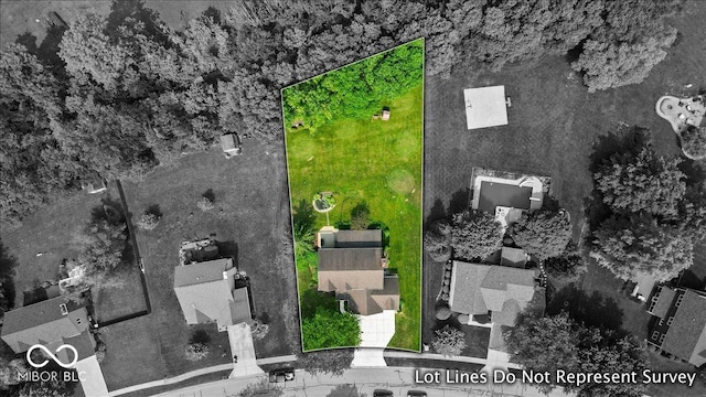 14814 Beacon Blvd, Carmel, IN 46032 - aerial overview of property's location featuring property parcel outlined