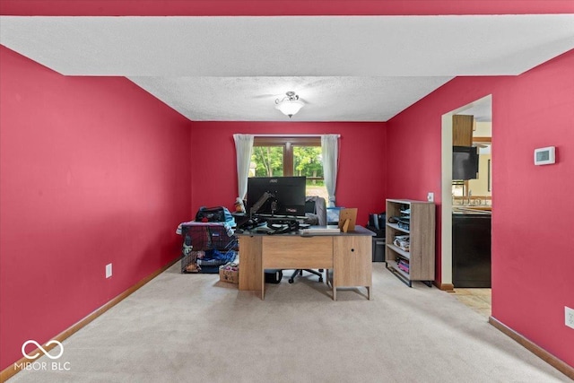 14814 Beacon Blvd, Carmel, IN 46032 - carpeted office with baseboards and a textured ceiling