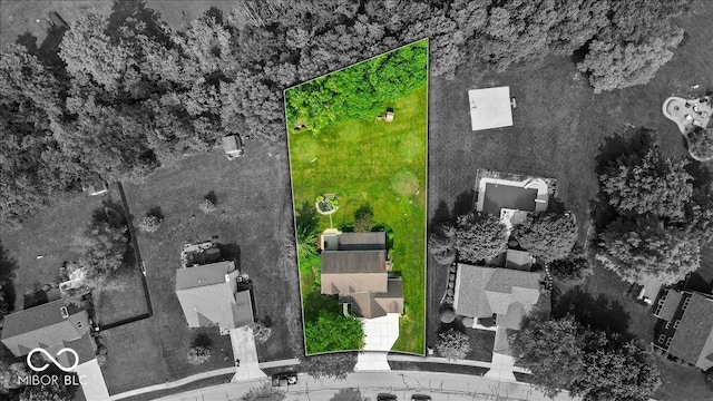 14814 Beacon Blvd, Carmel, IN 46032 - aerial view of property's location featuring property parcel outlined