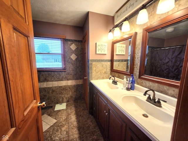 1026 Summer Way Dr, Shelbyville, IN 46176 - full bath featuring tile walls and double vanity