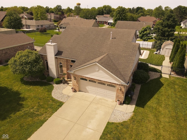 1026 Summer Way Dr, Shelbyville, IN 46176 - aerial perspective of suburban area