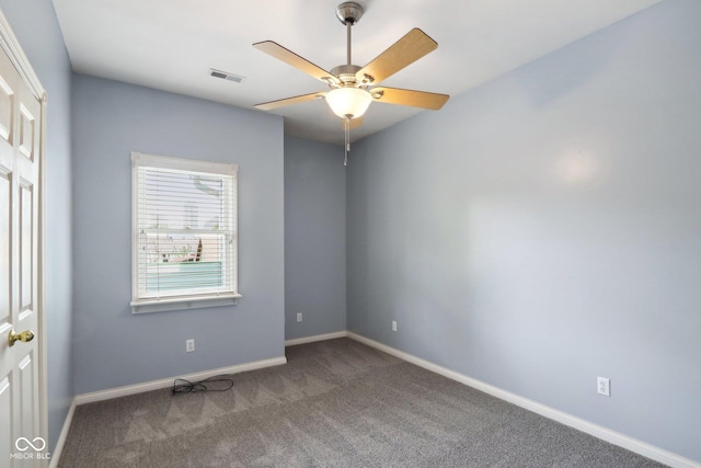 455 S Pine St Unit 4, Indianapolis, IN 46203 - carpeted empty room with a ceiling fan and baseboards