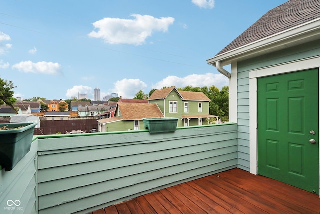 455 S Pine St Unit 4, Indianapolis, IN 46203 - view of wooden deck