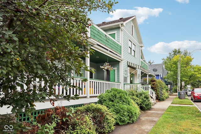 455 S Pine St Unit 4, Indianapolis, IN 46203 - view of property exterior featuring a porch