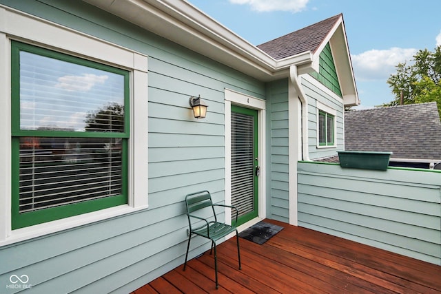 455 S Pine St Unit 4, Indianapolis, IN 46203 - view of wooden deck