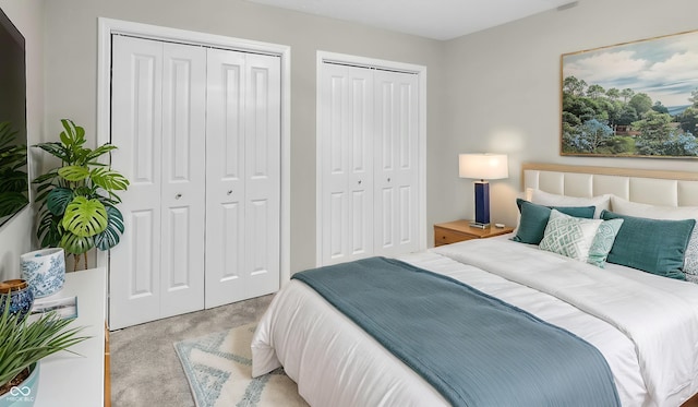 3583 Collier Dr, Lafayette, IN 47905 - bedroom with two closets and carpet floors
