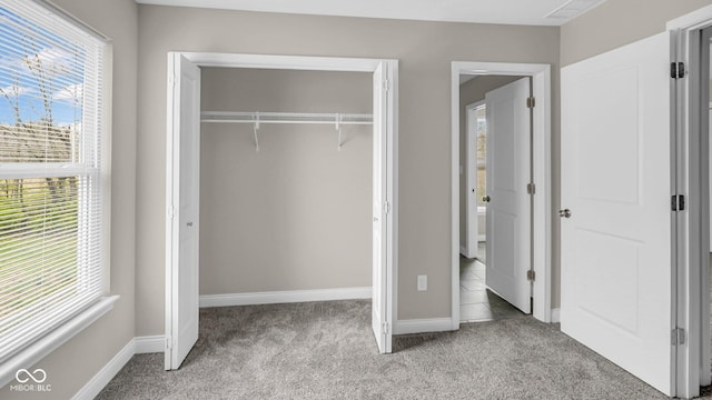 3583 Collier Dr, Lafayette, IN 47905 - unfurnished bedroom featuring carpet, a closet, and baseboards
