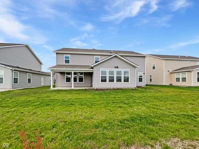 1276 Sanderling Dr, Greenwood, IN 46143 - back of property with a patio and a yard