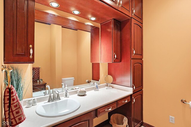 186 W 600 N, Alexandria, IN 46001 - bathroom with toilet and vanity