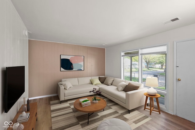 611 Hampton Ln, Anderson, IN 46017 - living area featuring light wood finished floors and baseboards
