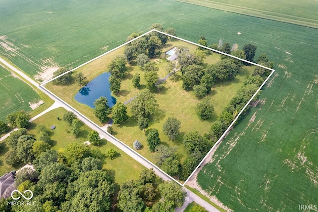 3000 E County Road 400 N, Muncie, IN 47303 - view of rural area with property boundaries highlighted and a large body of water