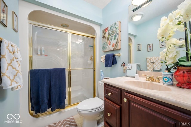 3000 E County Road 400 N, Muncie, IN 47303 - bathroom featuring a shower stall, vanity, and toilet