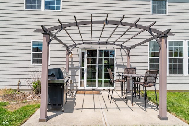 4863 Sherlock Dr, Westfield, IN 46062 - view of patio / terrace with a pergola, a grill, and outdoor dining space