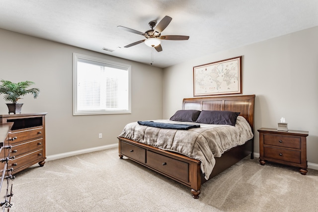 10784 Giselle Way, Fishers, IN 46040 - bedroom featuring carpet floors, baseboards, and ceiling fan