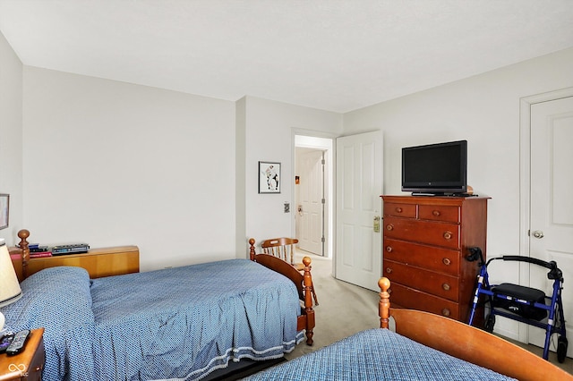 bedroom with carpet