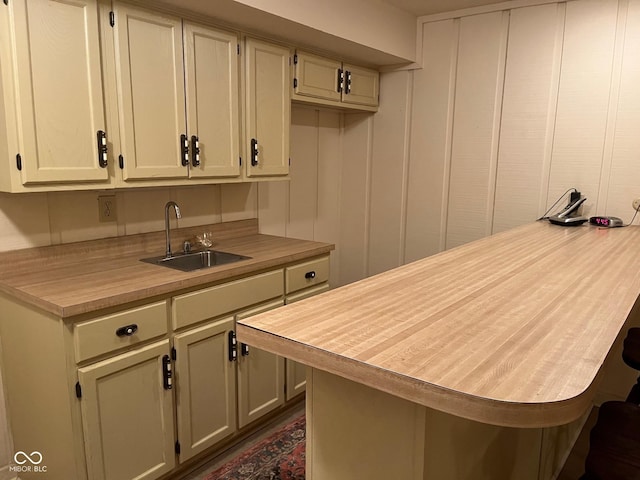 7440 Sylvan Ridge Rd, Indianapolis, IN 46240 - kitchen with a sink and a kitchen bar