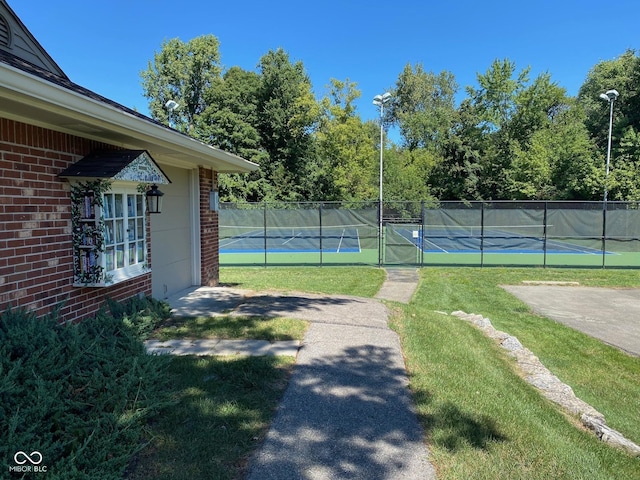 7440 Sylvan Ridge Rd, Indianapolis, IN 46240 - view of tennis court featuring fence