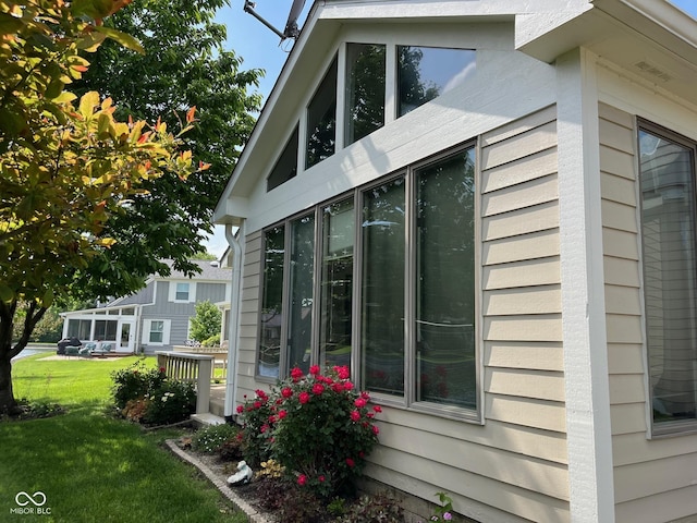 7440 Sylvan Ridge Rd, Indianapolis, IN 46240 - view of property exterior featuring a lawn