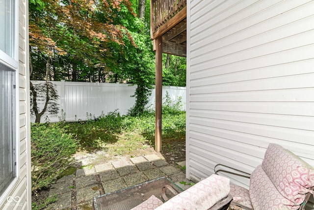 1030 Longwell Pl, Indianapolis, IN 46240 - fenced backyard with a deck