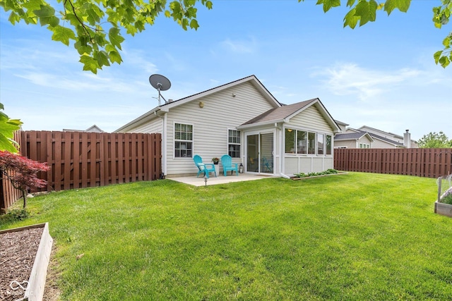 4256 Zachary Ln, Westfield, IN 46062 - rear view of property with a patio and a sunroom