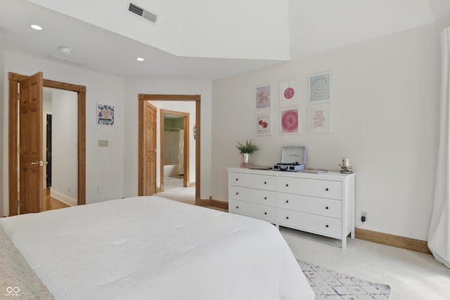1478 W 500 S, Peru, IN 46970 - bedroom featuring baseboards, recessed lighting, and light carpet