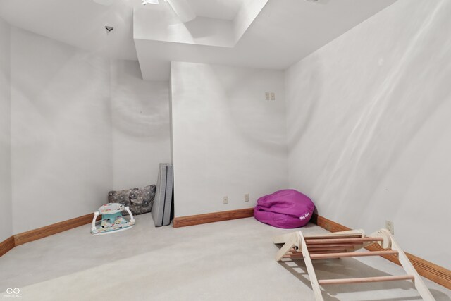 1478 W 500 S, Peru, IN 46970 - miscellaneous room featuring carpet, baseboards, and a ceiling fan