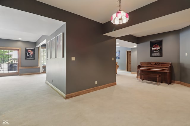 1478 W 500 S, Peru, IN 46970 - hallway featuring carpet flooring, baseboards, and recessed lighting