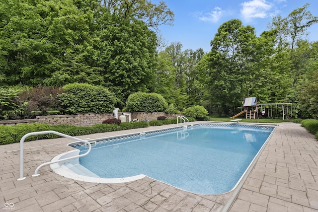 1478 W 500 S, Peru, IN 46970 - swimming pool featuring a playground and a patio area