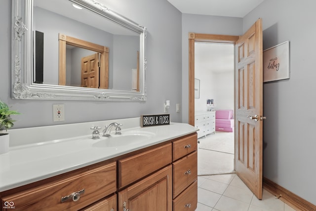 1478 W 500 S, Peru, IN 46970 - bathroom with vanity and tile patterned floors