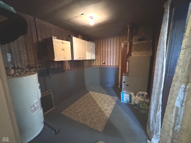 1123 S County Road 855 W, Greensburg, IN 47240 - below grade area featuring water heater