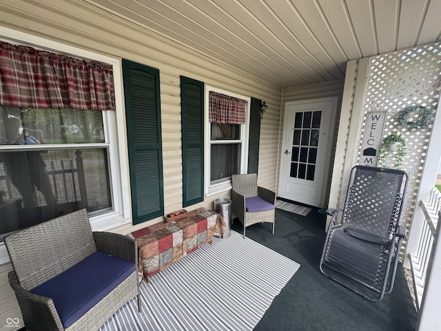 1123 S County Road 855 W, Greensburg, IN 47240 - view of patio / terrace with a porch