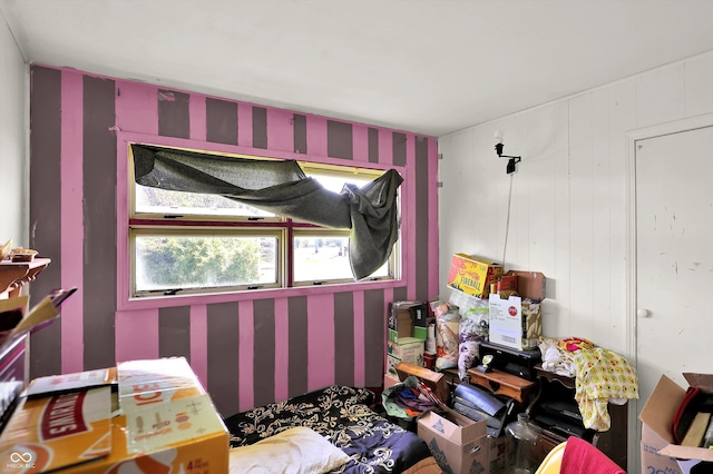 2200 N Dixon Rd, Kokomo, IN 46901 - bedroom with wallpapered walls