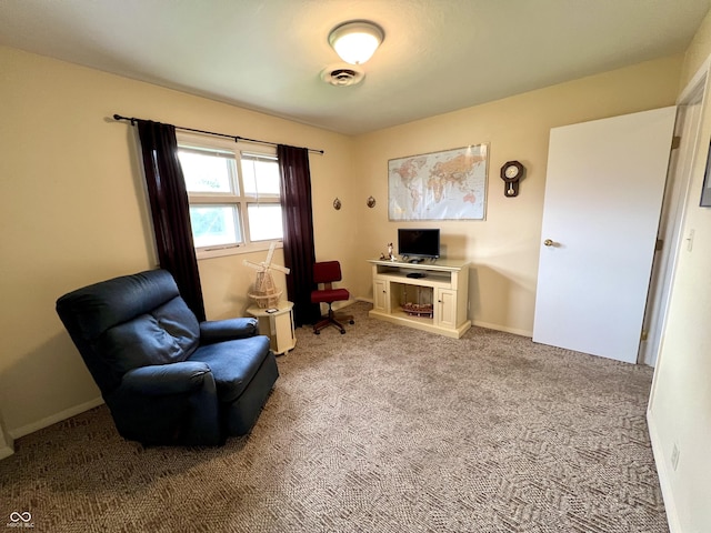 2508 Pamela Ct, Anderson, IN 46012 - sitting room featuring light colored carpet and baseboards