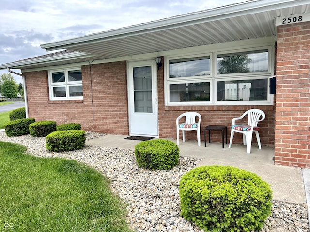 2508 Pamela Ct, Anderson, IN 46012 - entrance to property featuring brick siding