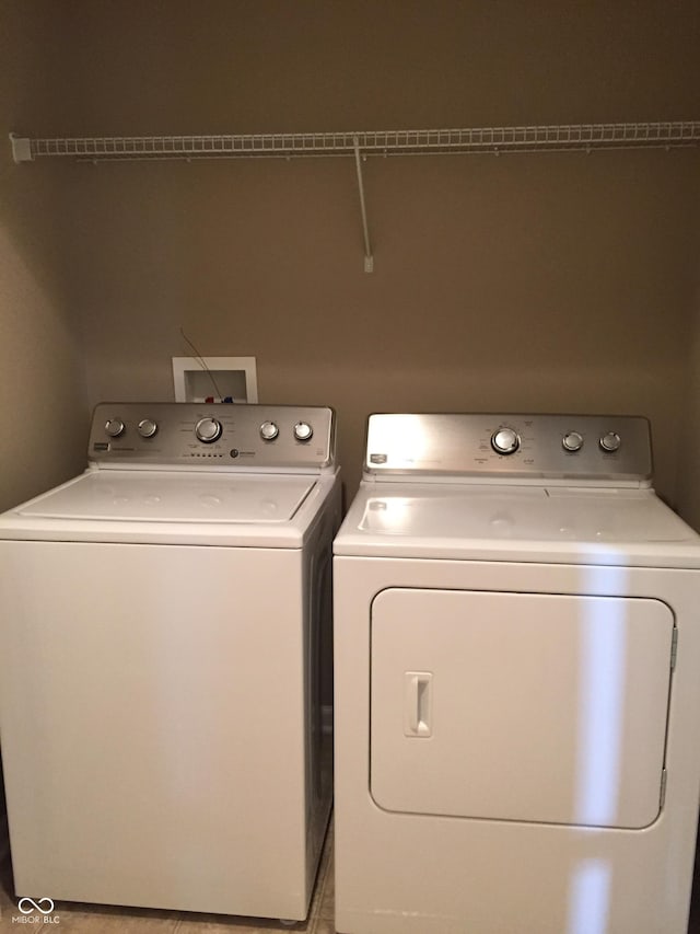 6304 El Paso St, Whitestown, IN 46075 - laundry area featuring washer and clothes dryer