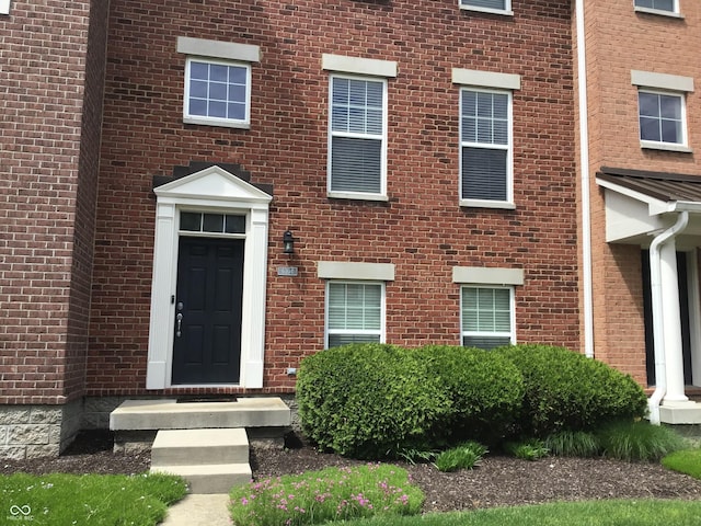 6304 El Paso St, Whitestown, IN 46075 - property entrance with brick siding