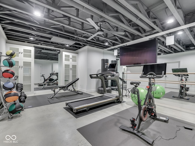 view of gym