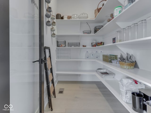 view of storage area