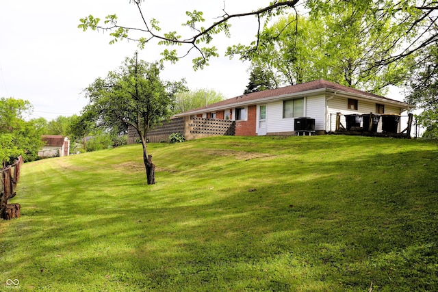706 Bobs Ct, Beech Grove, IN 46107 - view of yard with cooling unit
