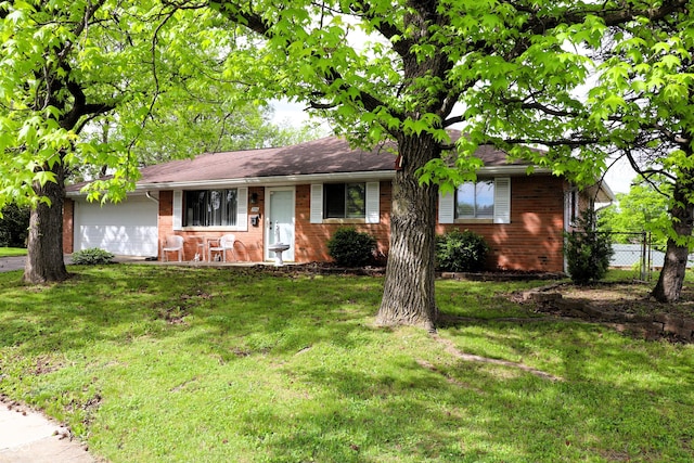 706 Bobs Ct, Beech Grove, IN 46107 - ranch-style home with brick siding and a garage