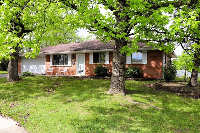 706 Bobs Ct, Beech Grove, IN 46107 - ranch-style house featuring brick siding and an attached garage