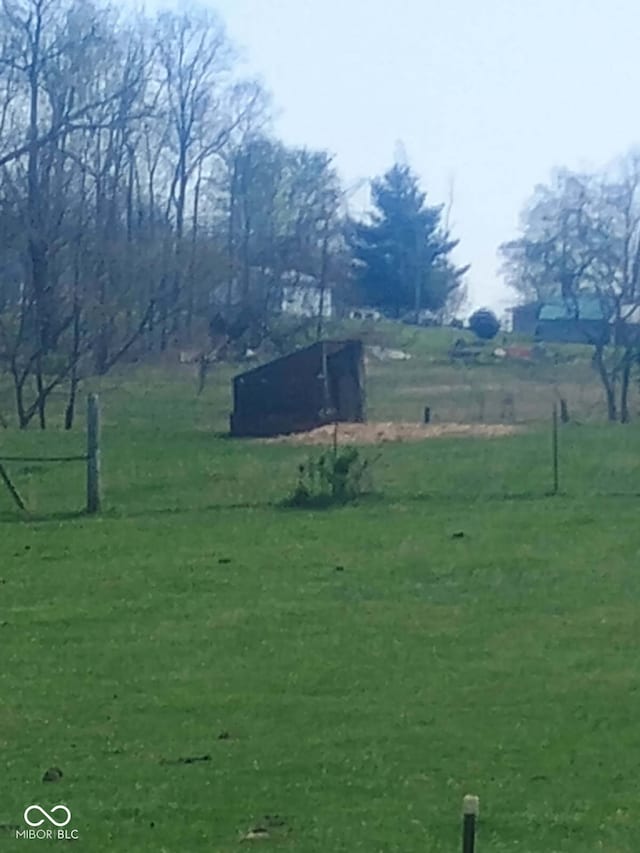 view of grassy yard