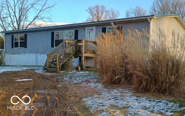 view of manufactured / mobile home