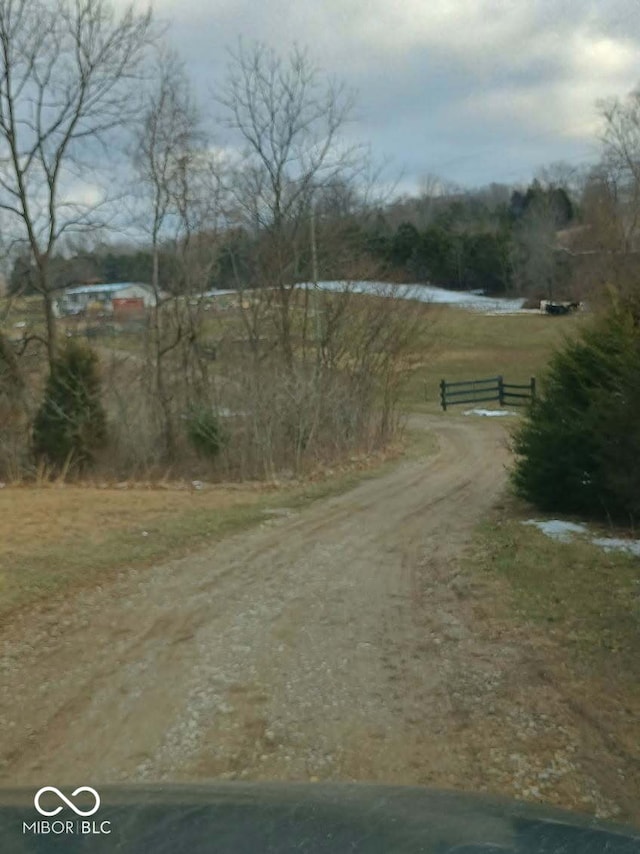 view of dirt / gravel road