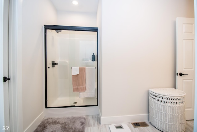 2686 Lafayette Ave, Columbus, IN 47201 - bathroom with baseboards and a stall shower